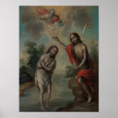 Poster Le baptême du Christ par Nicolás Enríquez (Devant)
