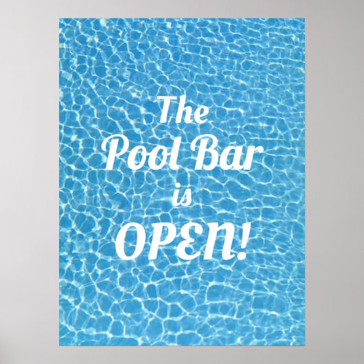 Poster Le Bar De La Piscine Est Ouvert Au Bord De La Pisc (Devant)