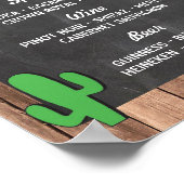 Poster Le Bar Fiesta Party Événement Signé Fiançailles Do (Coin)