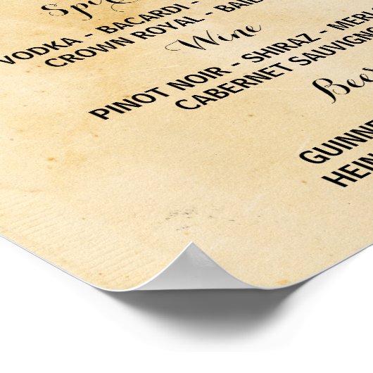 Poster Le Bar Rustic Lights Événement Signal Réception de (Coin)