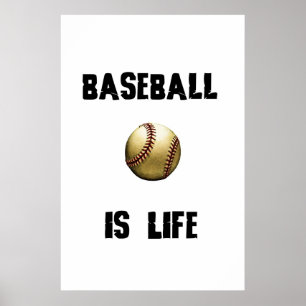 Poster Le base-ball est la vie