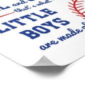 Poster Le Baseball À Thème De Quoi Les Petits Garçons Son (Coin)