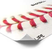 Poster Le baseball est la vie (Coin)