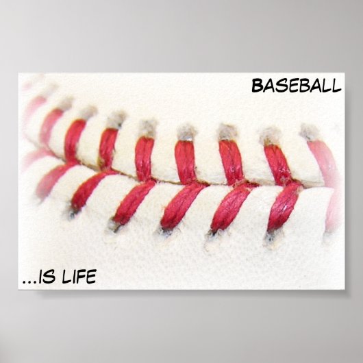 Poster Le baseball est la vie (Devant)