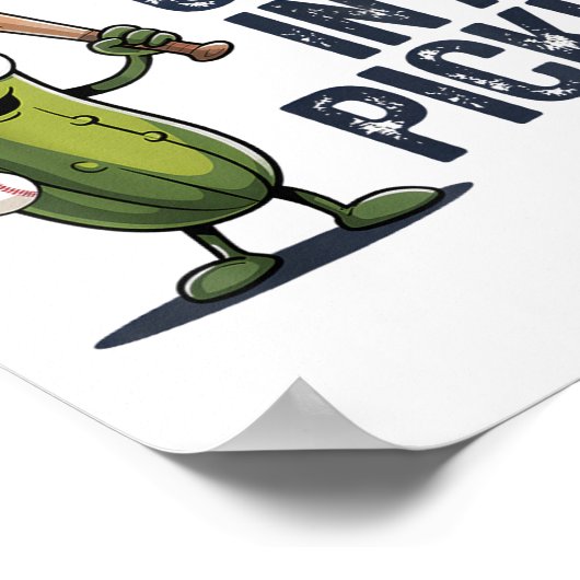 Poster Le Baseball Ne Se Trouve Pas Dans Une Bouche (Coin)