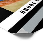 Poster Le baseball reste dans la coutume en argent vif (Coin)