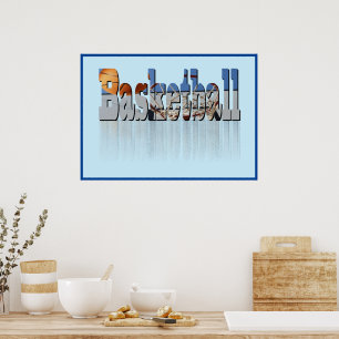 Poster Le Basket-Ball Est Le Nom,