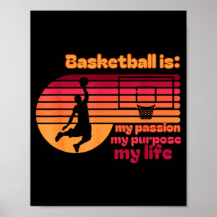Poster Le basket-ball est ma passion mon but ma vie