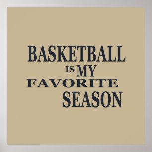 Poster le basket-ball est ma saison préférée