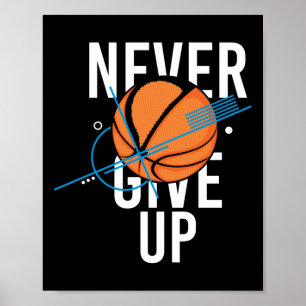 Poster Le basket-ball n'abandonne jamais