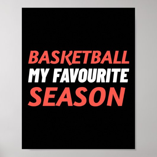 Poster Le Basket Est Ma Saison Préférée (Devant)