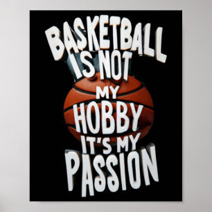 Poster Le Basket Est Mon Pion