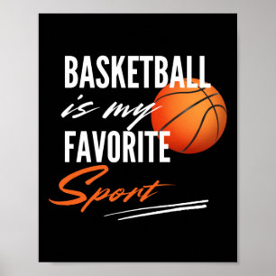 Poster Le Basket Est Mon Sport Préféré