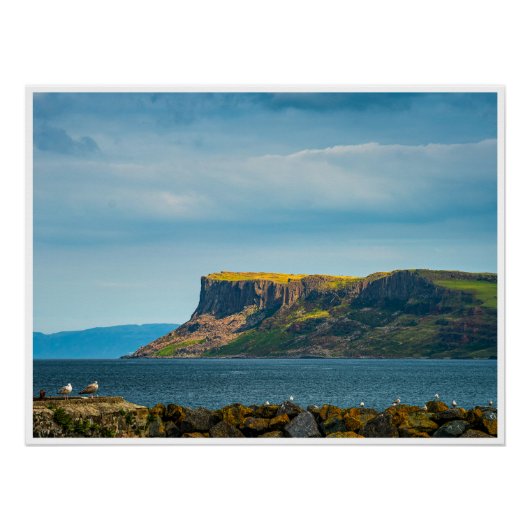 Poster Le bastion imposant de Fair Head (Devant)