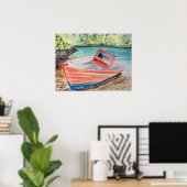 Poster Le bateau (Bureau à domicile)