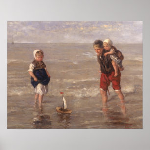 Poster Le bateau à jouets