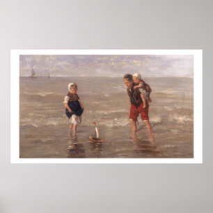 Poster Le bateau à jouets