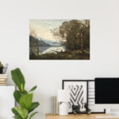 Poster Le Bateau Amarré - Jean-Baptiste - Corot Fine Art (Bureau à domicile)