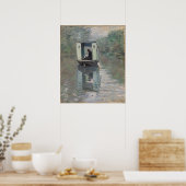 Poster Le Bateau-atelier | Claude Monet (Cuisine)