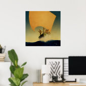 Poster "Le bateau pirate" de Maxfield Parrish (Bureau à domicile)