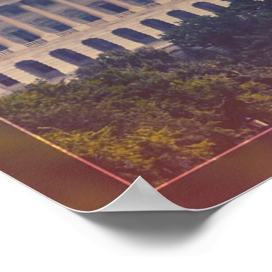 Poster Le bâtiment du Capitole américain (Coin)