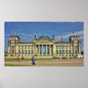 Poster Le bâtiment du Reichstag, Berlin