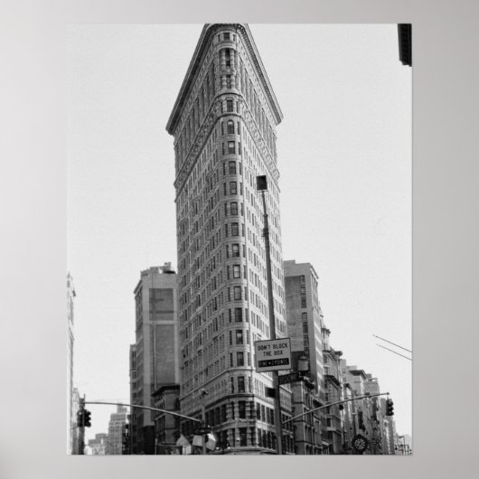 Poster Le bâtiment Flatiron (photo) (Devant)