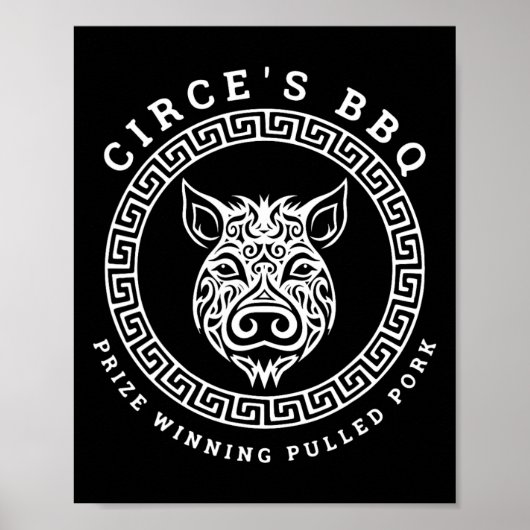 Poster Le BBQ de Circé Drôle de mythologie grecque (Devant)