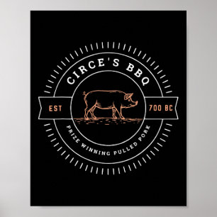 Poster Le BBQ de Circé Mythologie grecque drôle 1