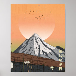 Poster Le Beau Coucher de Soleil