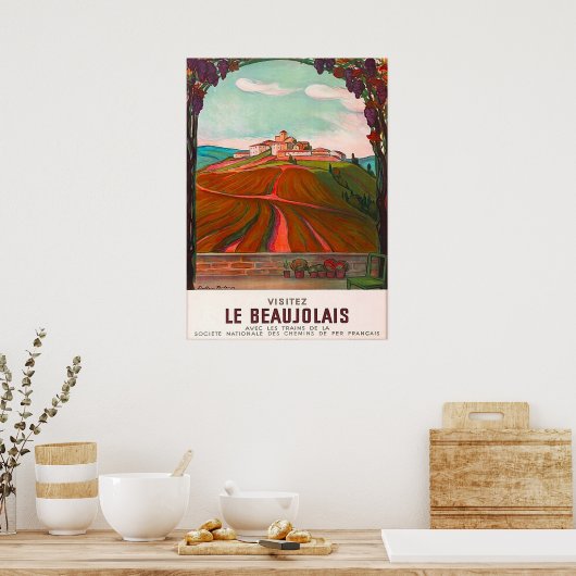 POSTER LE BEAUJOLAIS (Cuisine)