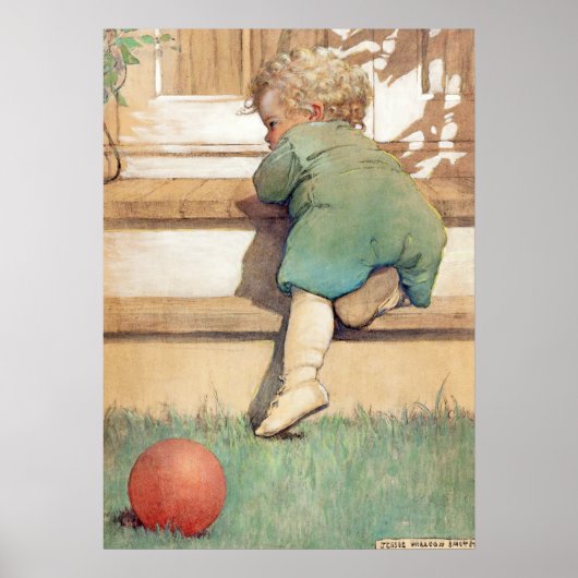 Poster Le bébé au lait par Jessie Willcox Smith (Devant)
