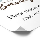 Poster Le bébé brasse du café Combien de bonbons (Coin)