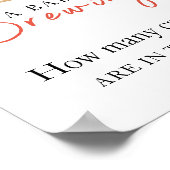 Poster Le bébé brasse du café Combien de bonbons (Coin)