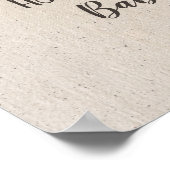 Poster Le bébé brasse l'Affiche de bienvenue de la fête B (Coin)