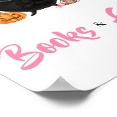 Poster Le bébé d'Halloween rose brasse des livres et des (Coin)