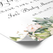 Poster Le bébé floral Blush ivoire est doux Prenez un soi (Coin)