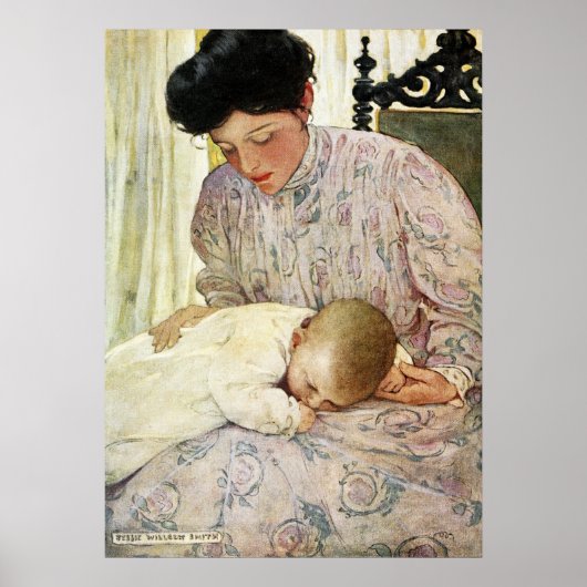 Poster Le bébé par Jessie Willcox Smith (Devant)