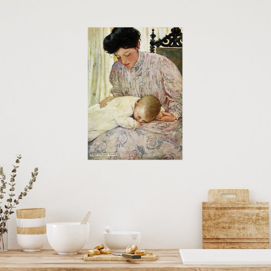 Poster Le bébé par Jessie Willcox Smith (Cuisine)