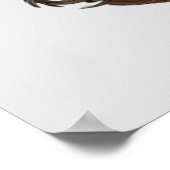 Poster "Le bec de fer : un ibis à vapeur" (Coin)