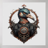 Poster "Le bec de fer : un ibis à vapeur" (Devant)