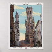Poster Le beffroi de Bruges (Devant)