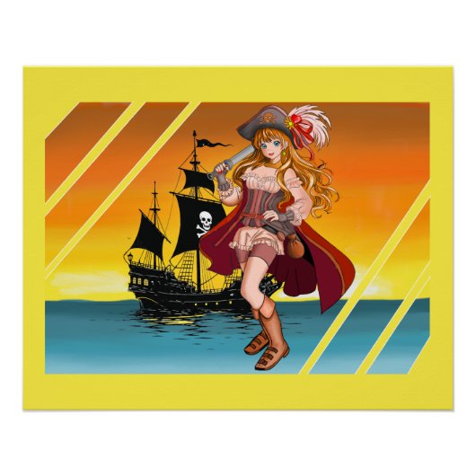 Poster Le belle pirate. (Devant)