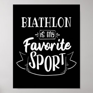 Poster Le biathlon est mon sport favori