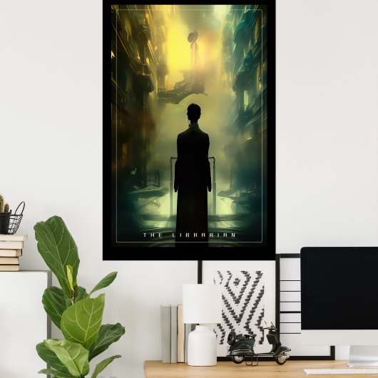 Poster Le bibliothécaire (Bureau à domicile)