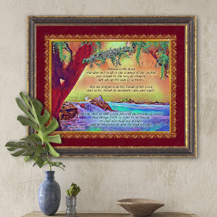 Poster Le Bienheureux Homme est comme un arbre Psaume 1 A