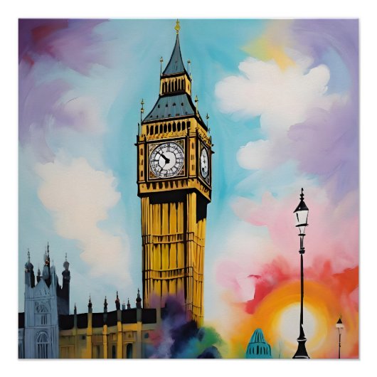 Poster Le Big Ben de Londres (Devant)
