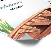 Poster Le Big One Fishing First Birday Milestone Sign (Coin)