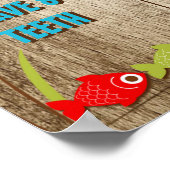 Poster Le Big One Fishing Thème 1er Anniversaire Jalon (Coin)