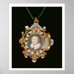 Poster Le bijou de Gresley, avec les portraits miniatures